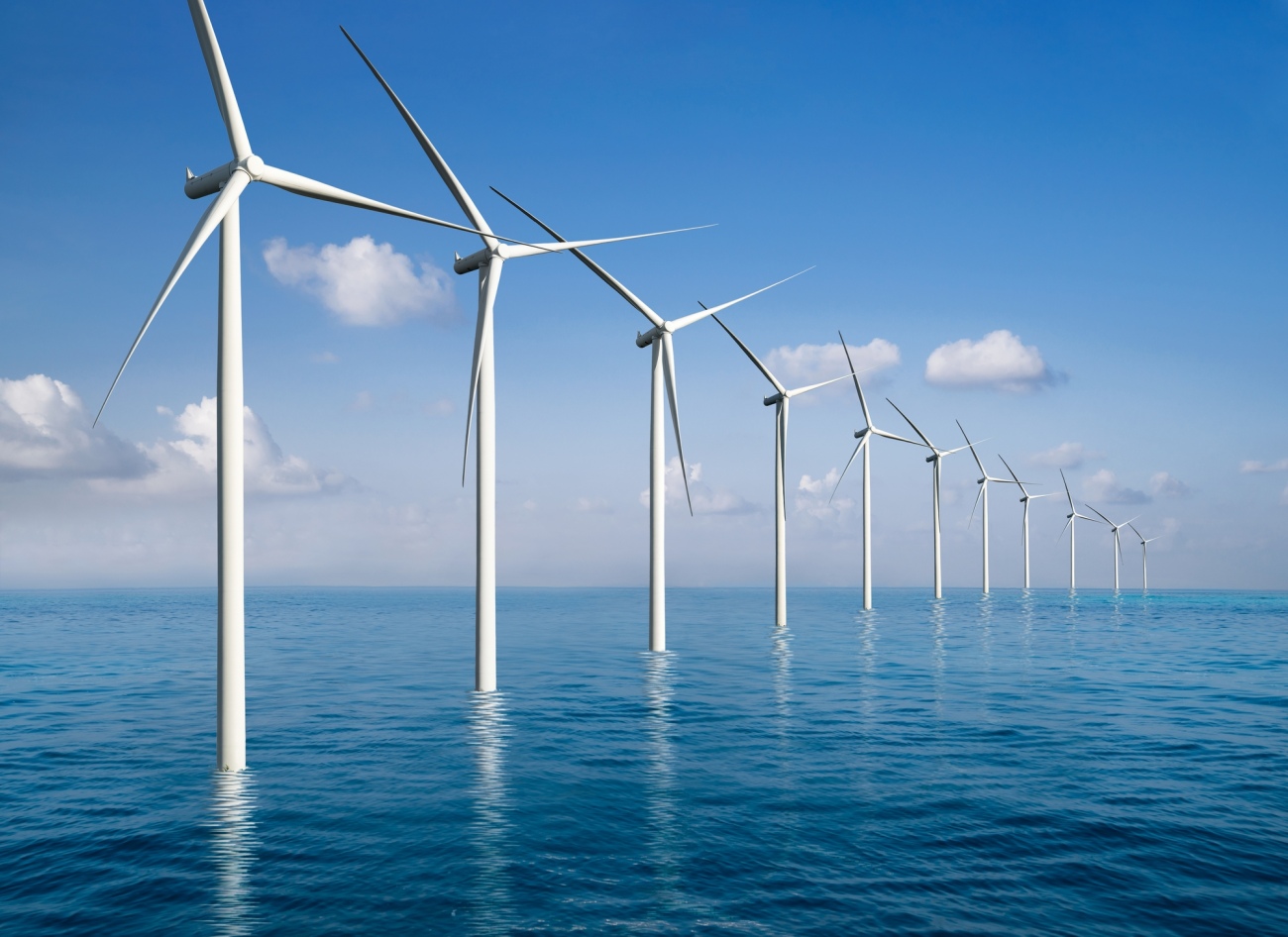 Offshore wind farms energy